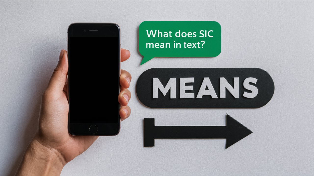 What Does Sic Mean in Text
